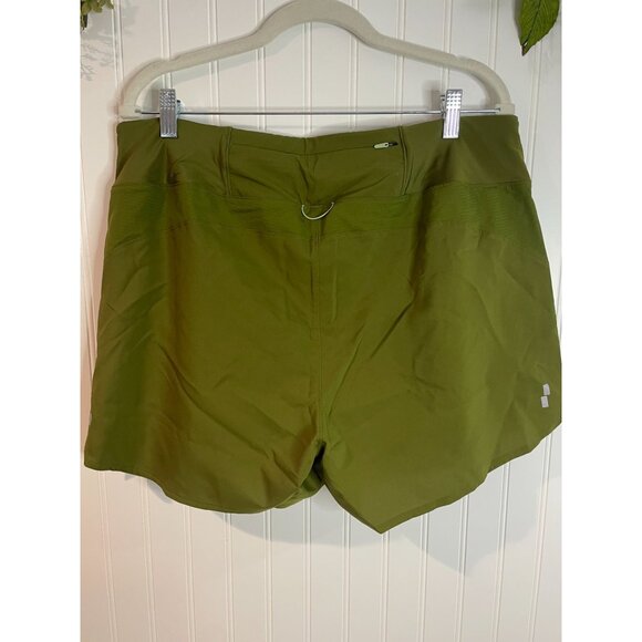 The North Face Womens Green Activewear Running Shorts XL - Picture 2 of 16